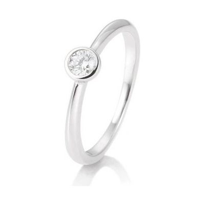 Sofia Diamonds prsteň z bieleho zlata s diamantom BE41 85128 6
