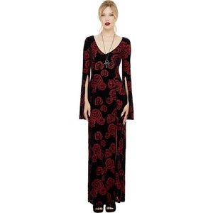 KILLSTAR дамска рокля KILLSTAR - Pandora's Rose - Black/Red - KSRA013581
