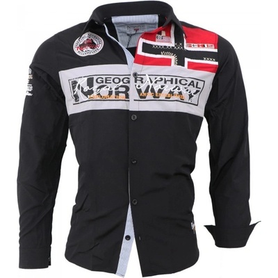Geographical Norway košile Zorarz LS Men 100 černá