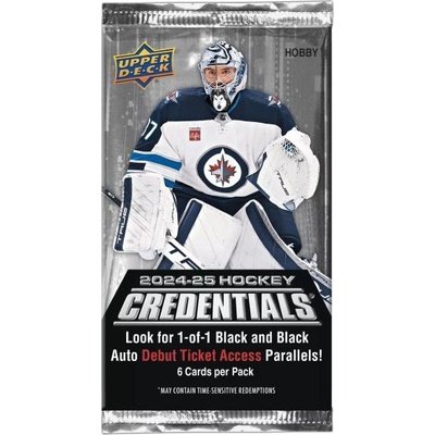 Upper Deck 2024-25 Upper Deck Credentials Hockey Hobby Пакет