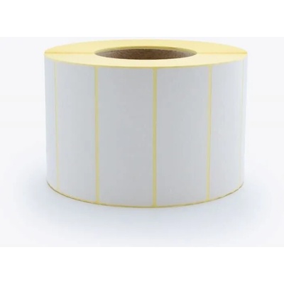 100х40 мм Ф 40 самозалепващи стикери бели