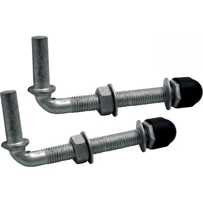 PILECKÝ Pant pro branku DARCROMET regulovatelný M12 x 130 mm pozinkovaný 2 ks