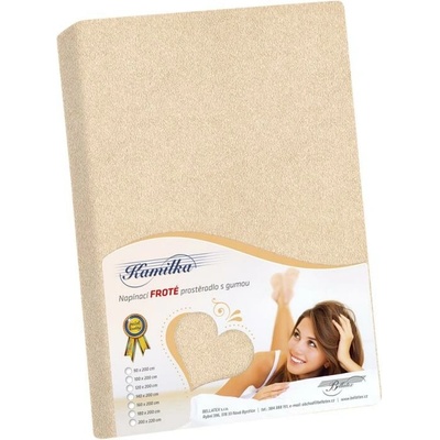 Bellatex froté plachta svetlo béžová 160x200