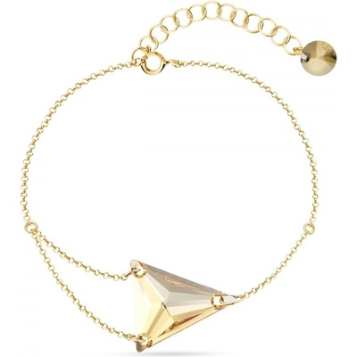 Spark zlatý se Swarovski Elements Trident BGROLO327118GS Golden Shadow