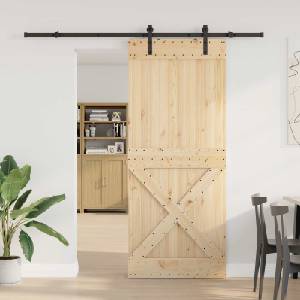 vidaXL Преплъзваща се врата NARVIK 100 x 210 см (213, 5 см) (3445358)