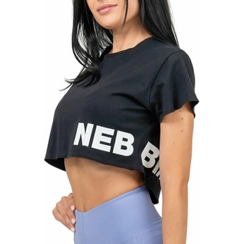 Nebbia Crop top tričko POWERHOUSE 279 černý