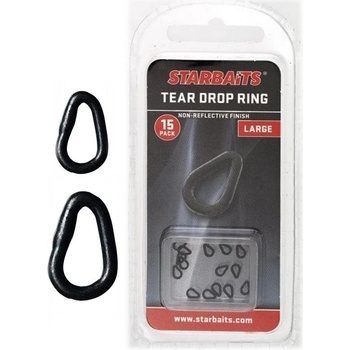 STARBAITS Tear Drop kroužky slza velké 15 ks