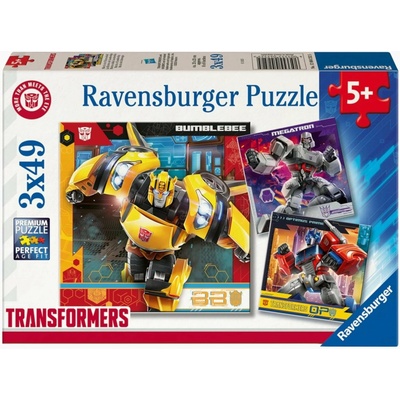 RAVENSBURGER Transformers 3x49 dílků