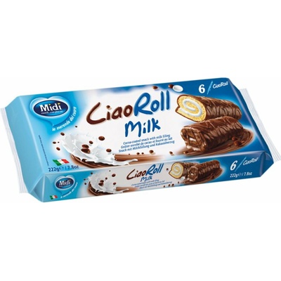 Midi rolky s mliečnou náplňou 222 g