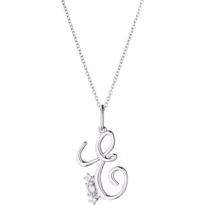 Silenti Jewelry Сребърно колие "Е