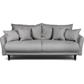 Bonami Сив сгъваем/с място за съхранение диван от рипсено кадифе 215 cm Bjork - Bonami Selection (BJORK3SEATERRUNAGAIN85)