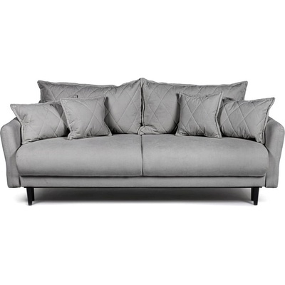 Bonami Сив сгъваем/с място за съхранение диван от рипсено кадифе 215 cm Bjork - Bonami Selection (BJORK3SEATERRUNAGAIN85)