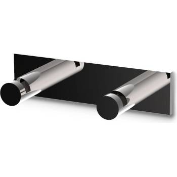 DECOR WALTHER Кука за кърпа Mikado Frame двойна с PVD покритие черен хром (0524158)