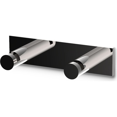 DECOR WALTHER Кука за кърпа Mikado Frame двойна с PVD покритие черен хром (0524158)