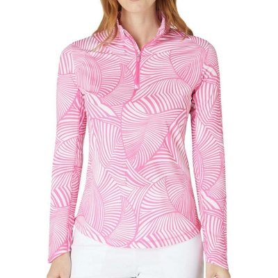Callaway Dámske tričko Golf STENCIL FLORAL PRINT CHEEKY PINK ružové