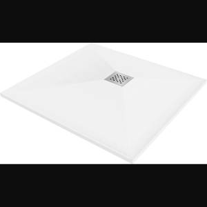 Mexen Stone+ квадратен композитен поддръжник 80 x 80 см, бял - 44108080 (44108080)