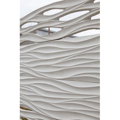 REMU Betonový plot - panel VLNKA průhledná (50x200x4 cm) jednostr. přírodní
