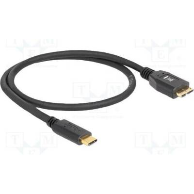Delock 83676 USB B micro vidlice USB C vidlice 0,5m černý