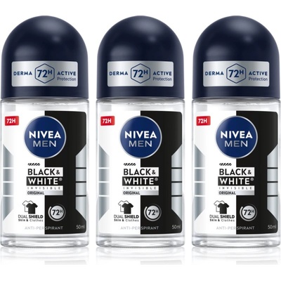 Nivea MEN Black & White Invisible Original рол-он и антиперспирант изгодна опаковка
