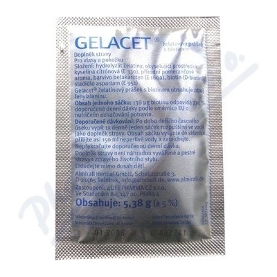 Gelacet želatinový prášek 21 x 5,3 g