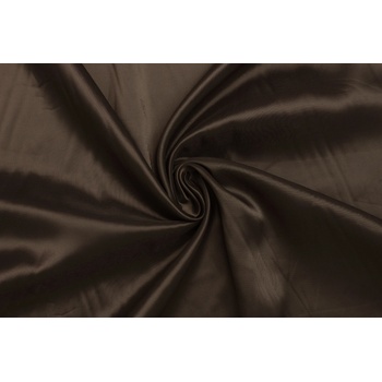 Podšívka polyester elastická - Tmavě hnědá