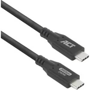 ACT Кабел USB-C - USB-C, 1 м / USB4, 20Gbps, 240W (EWENT-ACT-CAB-AC7421) - megamag