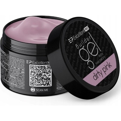 Excellent Pro Thixo stavební gel na nehty Led Uv růžový Dirty pink 50g