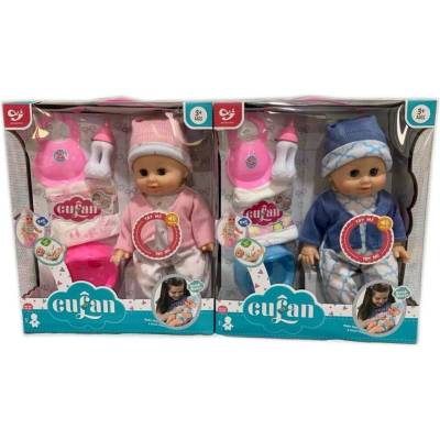 Armtoys ПИКАЕЩА КУКЛА БЕБЕ С ГЪРНЕ И ПАМПЕРС В КУТИЯ 2 ЦВЯТА