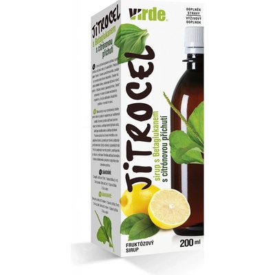 Virde SKOROCEL SIRUP S BETAGLUKÁNOM s citrónovou príchuťou 200 ml