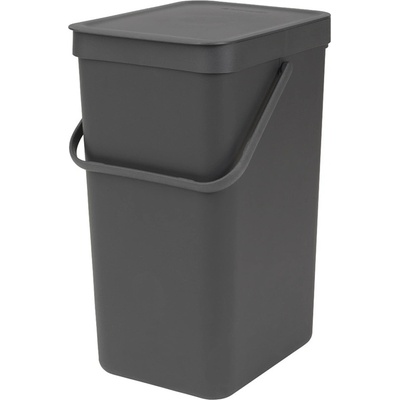 Brabantia Odpadkový koš 'Sort & Go' - 16 L, šedá