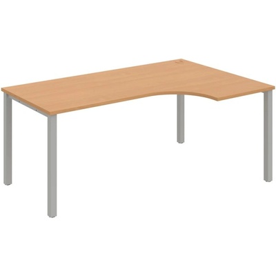 OFFICE PRO s.r.o. HOBIS kancelársky stôl tvarový, ergo ľavý - UE 1800 60 L, buk