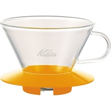 Kalita Wave 185 dripper skleněný žlutý