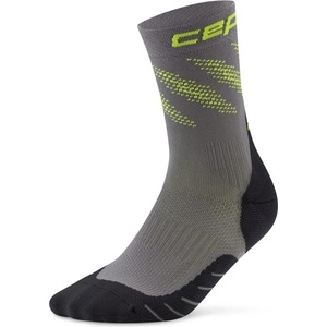 CEP Дамски чорапи за бягане CEP Women's Run Edt. Elliptic Socks Mid Cut Running socks - Dark Grey / Lime - размер III (207-1149-0112)