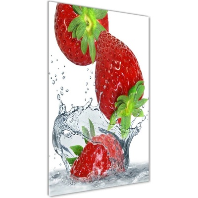 Vertikálny fotoobraz na skle Jahody 50x100 cm