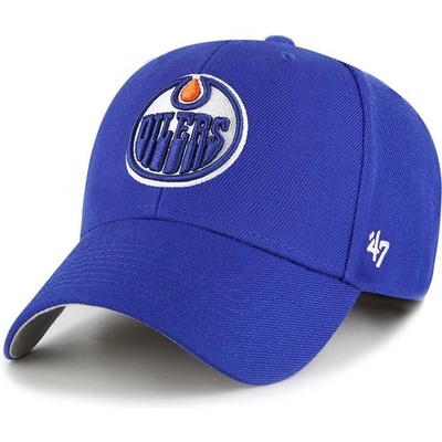 47 brand Шапка с козирка 47 brand NHL Edmonton Oilers в синьо с апликация H-MVP06WBV-RYF (H.MVP06WBV.RYF)