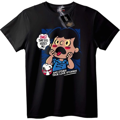NOONEBRAND Тениска Snoopy Любовна История - S, White