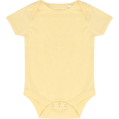 Larkwood Kojenecké body s krátkým rukávem LW Pale Yellow