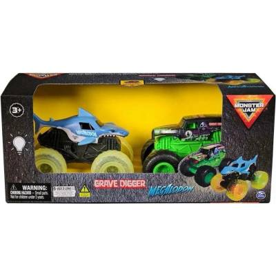 Monster Jam Auto Glowing Light 2 Pack 1:43
