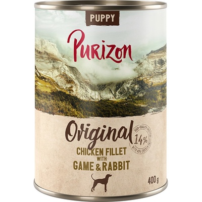 Purizon Puppy kuracie filety s hovädzím Black Angus a morčacím 6 x 400 g