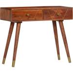 vidaXL Конзолна маса, 90x35x76 cм, акация масив (286174)