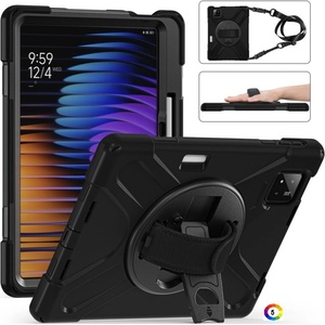 Xiaomi Pad 7 / 7 Pro Silicone Hybrid PC Tablet Case /Shoulder Strap Удароустойчив Калъф и Протектор