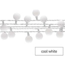 Vianočné osvetlenie Emos D5AC01 40 LED cherry řetěz kuličky 2,5 cm 4 m venkovní i vnitřní studená bílá časovač