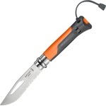 Opinel Туристически сгъваем нож Opinel №8 Outdoor Soft Orange, острие 8.5 см (001577-pe)