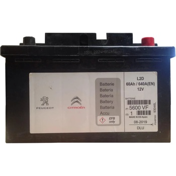 Image 1 of Peugeot EF-L2 60Ah 640A