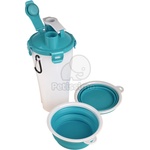 Flamingo 2in1 хранилка + поилка за пътуване 1 бр