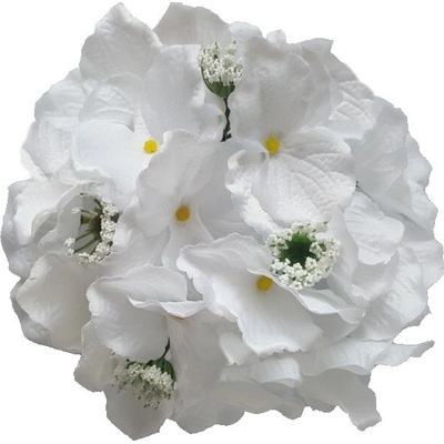 Umelá hortenzia biela priemer 19 cm
