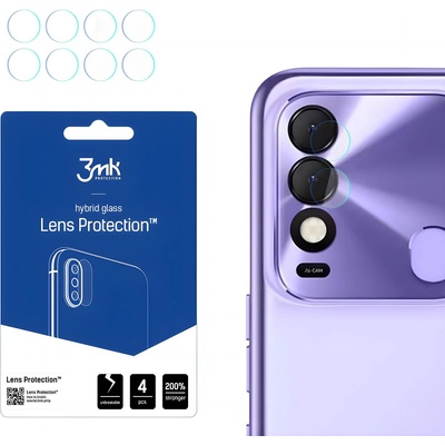 3mk Protection 4x Стъкло за камера 3mk за Tecno Spark 8 - Прозрачен KP20557