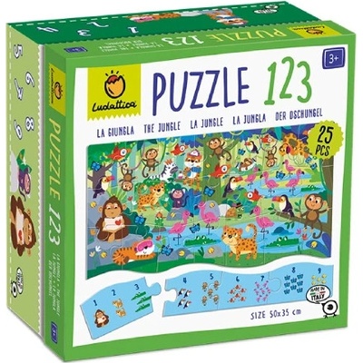 Ludattica nauč se počítat Džungle 123 dílků