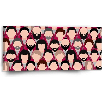 Sablio Obraz Money heist Anonymní tváře - 110x50 cm