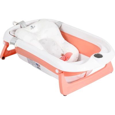 Cangaroo Сгъваем бебешки комплект за баня Cangaroo - Balena, розов (112260)